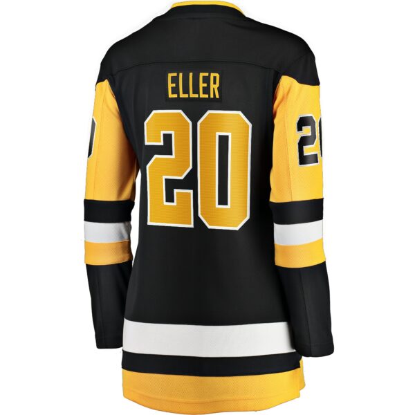 Women’s Pittsburgh Penguins Lars Eller Fanatics Branded Black Home Breakaway Player Jersey