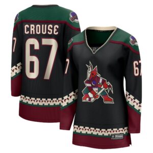 Women's Arizona Coyotes Lawson Crouse Fanatics Branded Black Home Breakaway Player Jersey