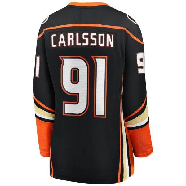 Women’s Anaheim Ducks Leo Carlsson Fanatics Branded Black Home Breakaway Player Jersey