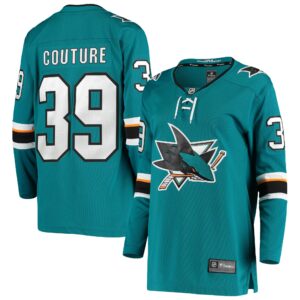 Women's San Jose Sharks Logan Couture Fanatics Branded Teal Breakaway Home Player Jersey