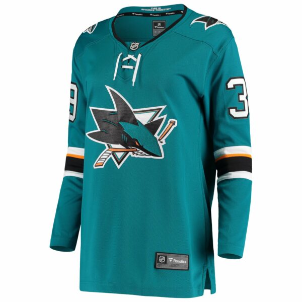 Women’s San Jose Sharks Logan Couture Fanatics Branded Teal Breakaway Home Player Jersey