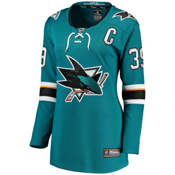 Women’s San Jose Sharks Logan Couture Fanatics Branded Teal Home Breakaway Player Jersey