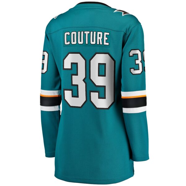 Women’s San Jose Sharks Logan Couture Fanatics Branded Teal Home Breakaway Player Jersey