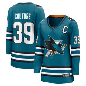 Women's San Jose Sharks Logan Couture Fanatics Branded Teal Home Breakaway Player Jersey