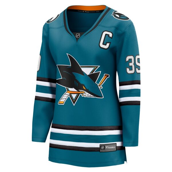 Women’s San Jose Sharks Logan Couture Fanatics Branded Teal Home Breakaway Player Jersey