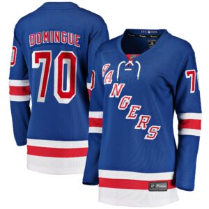 Women's New York Rangers Louis Domingue Fanatics Branded Blue Home Breakaway Player Jersey