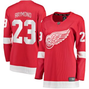 Women's Detroit Red Wings Lucas Raymond Fanatics Branded Red Home Breakaway Player Jersey