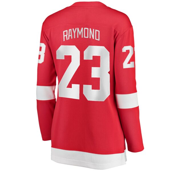 Women’s Detroit Red Wings Lucas Raymond Fanatics Branded Red Home Breakaway Player Jersey