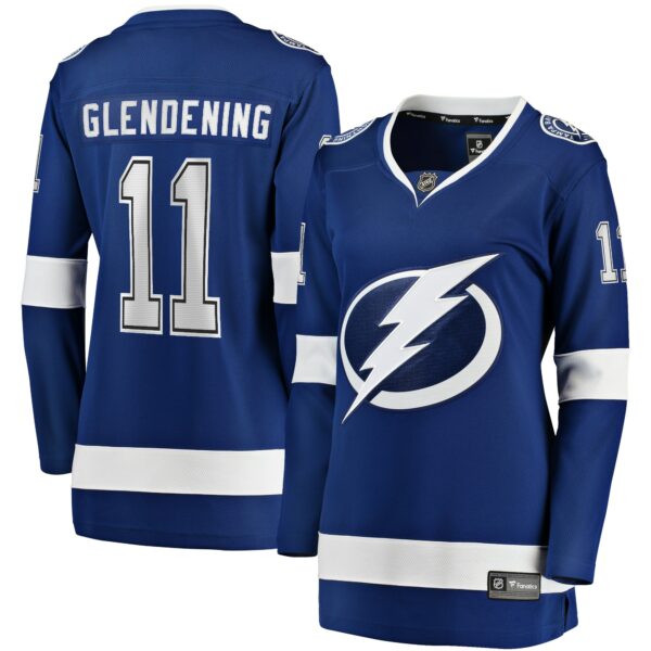 Women’s Tampa Bay Lightning Luke Glendening Fanatics Branded Blue Home Breakaway Player Jersey