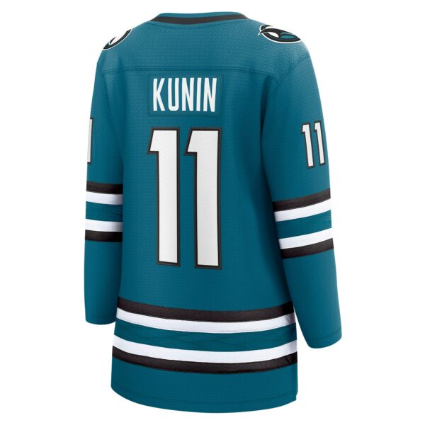 Women’s San Jose Sharks Luke Kunin Fanatics Branded Teal Home Breakaway Player Jersey