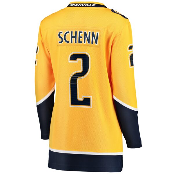 Women’s Nashville Predators Luke Schenn Fanatics Branded Gold Home Breakaway Player Jersey