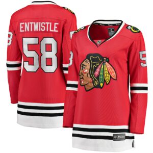 Women's Chicago Blackhawks MacKenzie Entwistle Fanatics Branded Red Home Breakaway Player Jersey