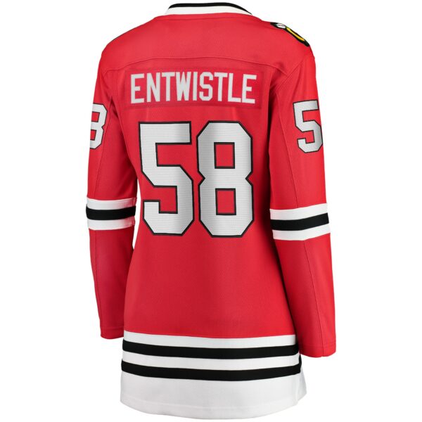 Women’s Chicago Blackhawks MacKenzie Entwistle Fanatics Branded Red Home Breakaway Player Jersey