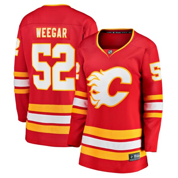 Women’s Calgary Flames MacKenzie Weegar Fanatics Branded Red Home Breakaway Player Jersey