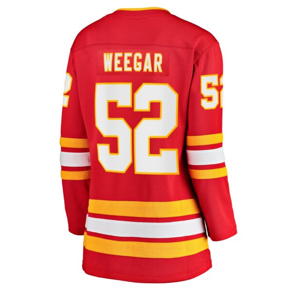 Women’s Calgary Flames MacKenzie Weegar Fanatics Branded Red Home Breakaway Player Jersey