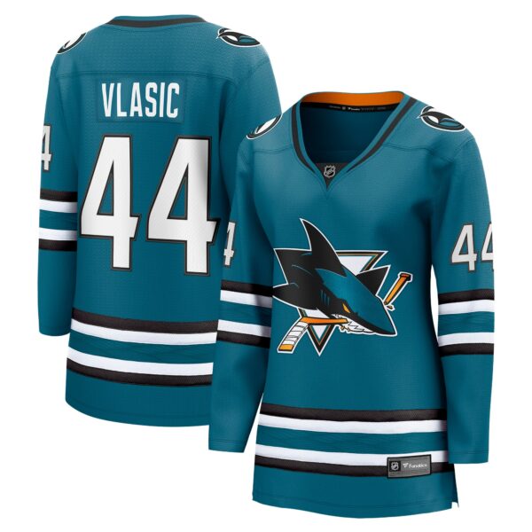 Women’s San Jose Sharks Marc-Edouard Vlasic Fanatics Branded Teal Home Breakaway Player Jersey