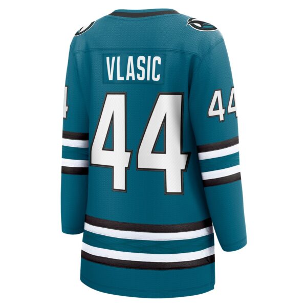 Women’s San Jose Sharks Marc-Edouard Vlasic Fanatics Branded Teal Home Breakaway Player Jersey