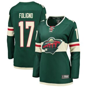 Women's Minnesota Wild Marcus Foligno Fanatics Branded Green Breakaway Player Jersey