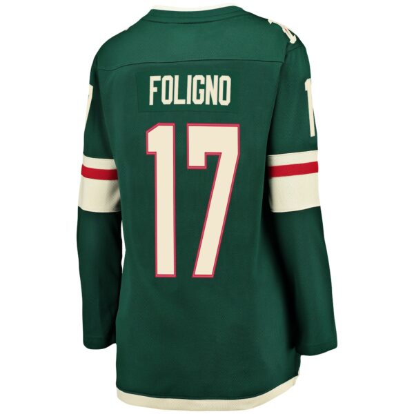 Women’s Minnesota Wild Marcus Foligno Fanatics Branded Green Breakaway Player Jersey