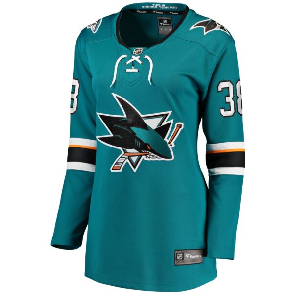 Women’s San Jose Sharks Mario Ferraro Fanatics Branded Teal Home Breakaway Player Jersey