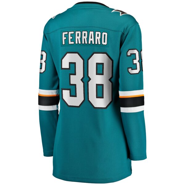 Women’s San Jose Sharks Mario Ferraro Fanatics Branded Teal Home Breakaway Player Jersey