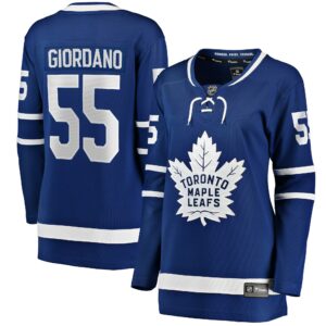 Women's Toronto Maple Leafs Mark Giordano Fanatics Branded Blue Home Breakaway Player Jersey