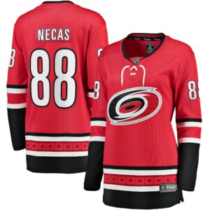 Women's Carolina Hurricanes Martin Necas Fanatics Branded Red Alternate Breakaway Player Jersey