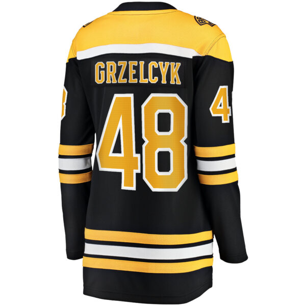 Women’s Boston Bruins Matt Grzelcyk Fanatics Branded Black Home Breakaway Player Jersey