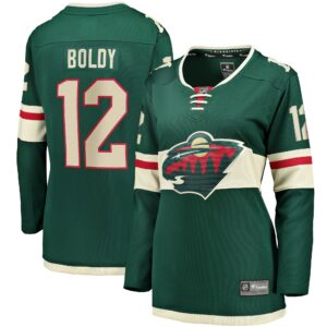 Women's Minnesota Wild Matthew Boldy Fanatics Branded Green Home Breakaway Player Jersey