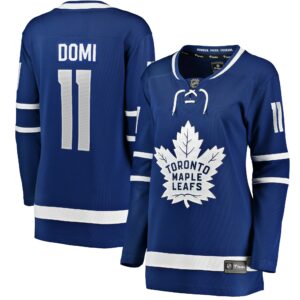 Women's Toronto Maple Leafs Max Domi Fanatics Branded Blue Home Breakaway Player Jersey