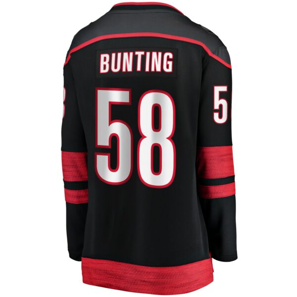 Women’s Carolina Hurricanes Michael Bunting Fanatics Branded Black Home Breakaway Player Jersey