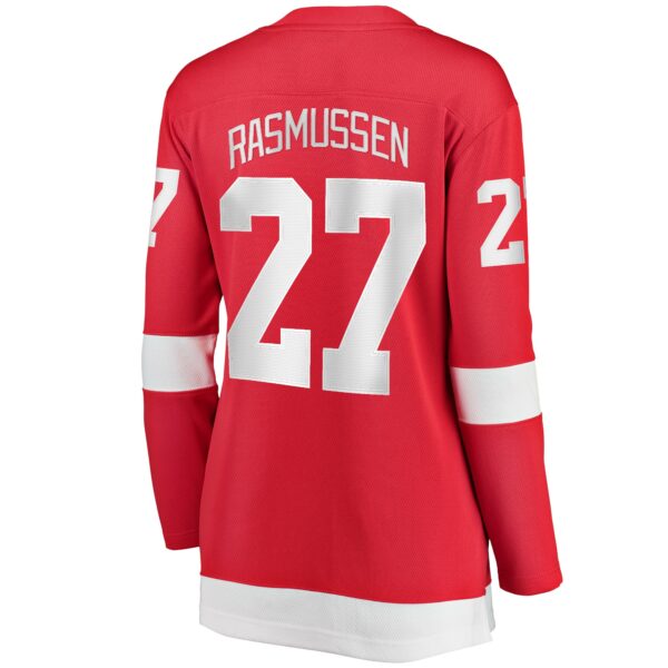 Women’s Detroit Red Wings Michael Rasmussen Fanatics Branded Red Home Breakaway Player Jersey