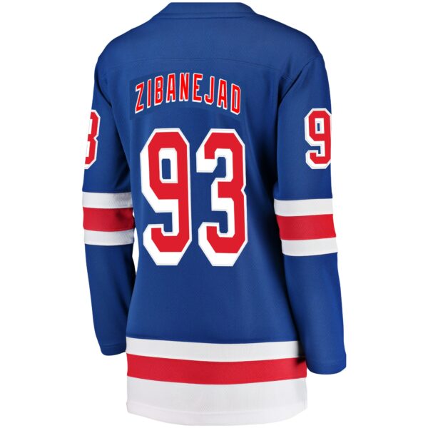 Women’s New York Rangers Mika Zibanejad Fanatics Branded Blue Breakaway Player Jersey