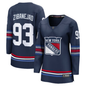 Women's New York Rangers Mika Zibanejad Fanatics Branded Navy Alternate Premier Breakaway Player Jersey