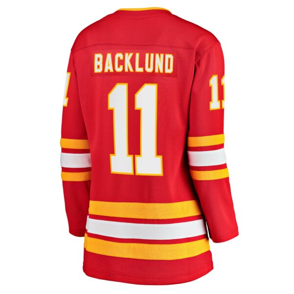 Women’s Calgary Flames Mikael Backlund Fanatics Branded Red Home Team Breakaway Player Jersey