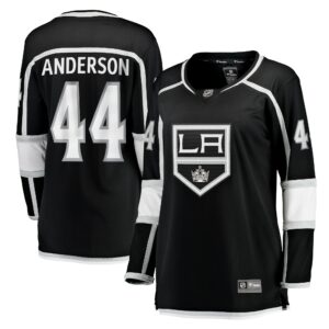 Women's Los Angeles Kings Mikey Anderson Fanatics Branded Black Home Breakaway Player Jersey