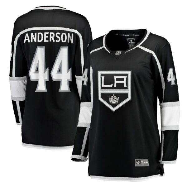 Women’s Los Angeles Kings Mikey Anderson Fanatics Branded Black Home Breakaway Player Jersey