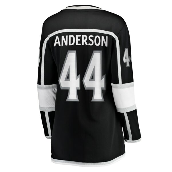 Women’s Los Angeles Kings Mikey Anderson Fanatics Branded Black Home Breakaway Player Jersey