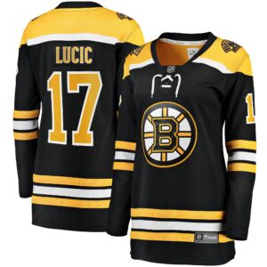 Women's Boston Bruins Milan Lucic Fanatics Branded Black Home Breakaway Player Jersey