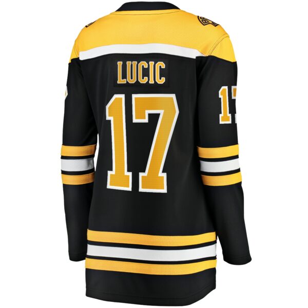 Women’s Boston Bruins Milan Lucic Fanatics Branded Black Home Breakaway Player Jersey