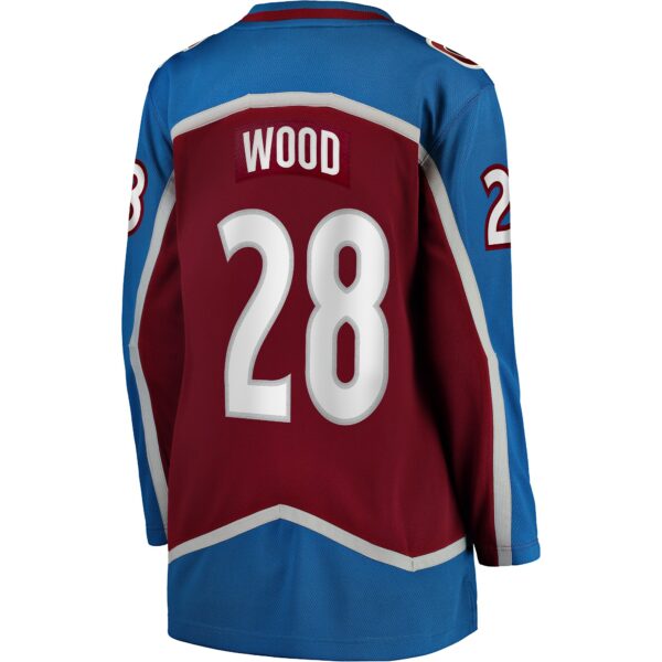 Women’s Colorado Avalanche Miles Wood Fanatics Branded Maroon Home Breakaway Player Jersey