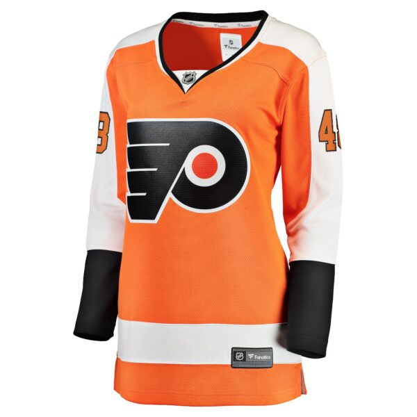 Women’s Philadelphia Flyers Morgan Frost Fanatics Branded Orange Breakaway Player Jersey