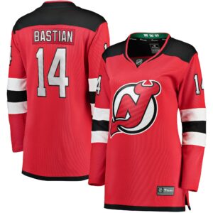 Women's New Jersey Devils Nathan Bastian Fanatics Branded Red Home Team Breakaway Player Jersey