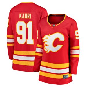 Women's Calgary Flames Nazem Kadri Fanatics Branded Red Home Breakaway Player Jersey