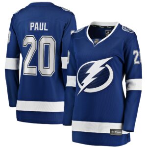 Women's Tampa Bay Lightning Nicholas Paul Fanatics Branded Blue Home Breakaway Player Jersey