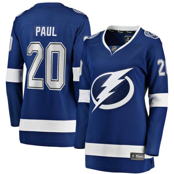 Women’s Tampa Bay Lightning Nicholas Paul Fanatics Branded Blue Home Breakaway Player Jersey