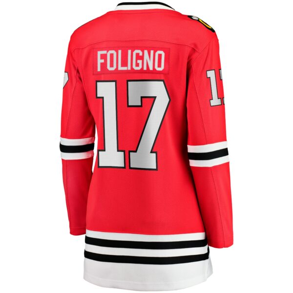 Women’s Chicago Blackhawks Nick Foligno Fanatics Branded Red Home Breakaway Player Jersey