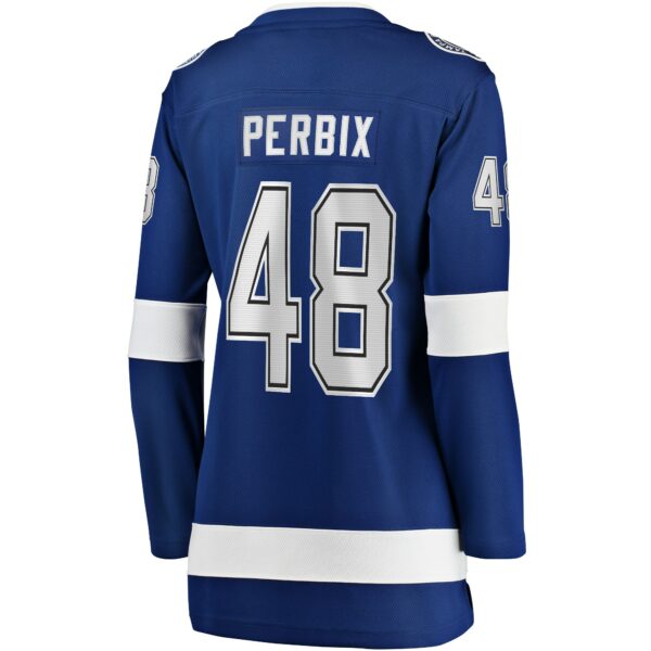 Women’s Tampa Bay Lightning Nick Perbix Fanatics Branded Blue Home Breakaway Player Jersey