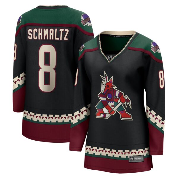 Women’s Arizona Coyotes Nick Schmaltz Fanatics Branded Black Home Breakaway Player Jersey