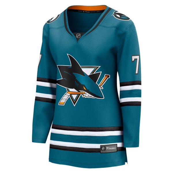 Women’s San Jose Sharks Nico Sturm Fanatics Branded Teal Home Breakaway Player Jersey